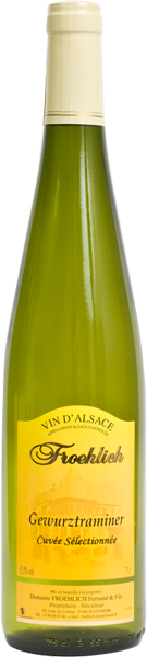 Gewurztraminer Cuvée Sélectionnée - Vins Alsace Froehlich - Haut-Rhin Ostheim