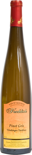 Pinot Gris Ventanges Tardives - Vins Alsace Froehlich - Haut-Rhin Ostheim